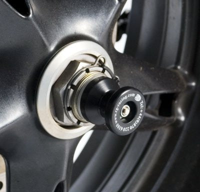 R&G Racing Rear Axle Sliders / Protectors for Triumph Speed Triple '97-'10  Sprint ST '05-'10  955i & 595 / T595 - Spool Style