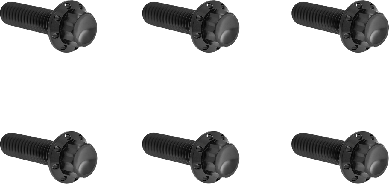 ARLEN NESS Bolt Kit - Transmission Top Cover - 12-Point - Titanium - Black 300-948