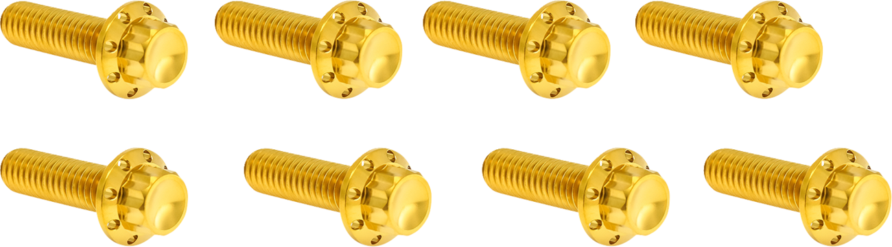 ARLEN NESS Bolt Kit - Lifter Block - 12-Point - Titanium - Gold 300-937
