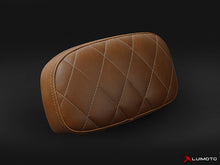 LUIMOTO Vintage style Sissy Bar Pad Cover for the Triumph Scrambler (06+) and Bonneville (00-15)