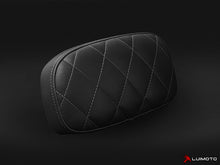 LUIMOTO Vintage style Sissy Bar Pad Cover for the Triumph Scrambler (06+) and Bonneville (00-15)