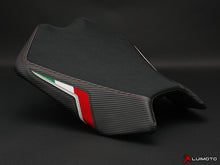 LUIMOTO Team Italia Rider Seat Cover For Comfort Seat for the Aprilia RSV4 (09-20) and Tuono V4 (11-21)