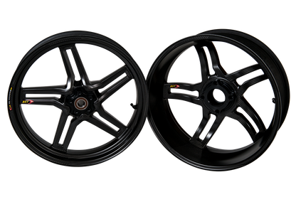 BST Rapid TEK 5 Split-Spoke Carbon Fiber Rear Wheel for the BMW S1000RR, HP4 & S1000R (09-20) - 6.0 x 17