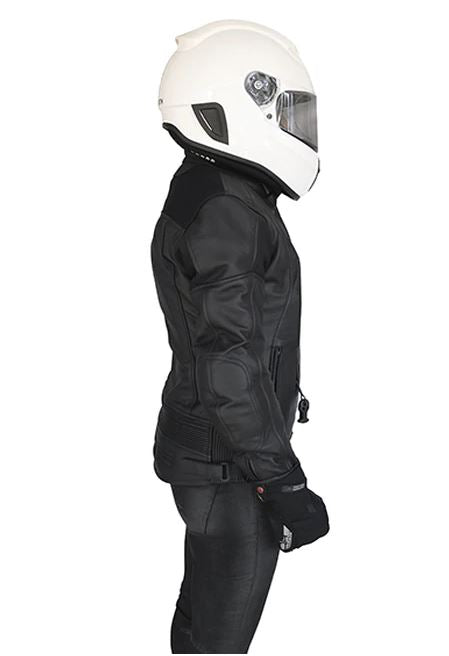 Helite XENA Women's Leather Airbag Jacket in Black