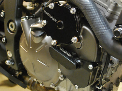 WOODCRAFT Kawasaki ZX-6R (07+) RHS Starter Idle Gear Cover Assembly Black