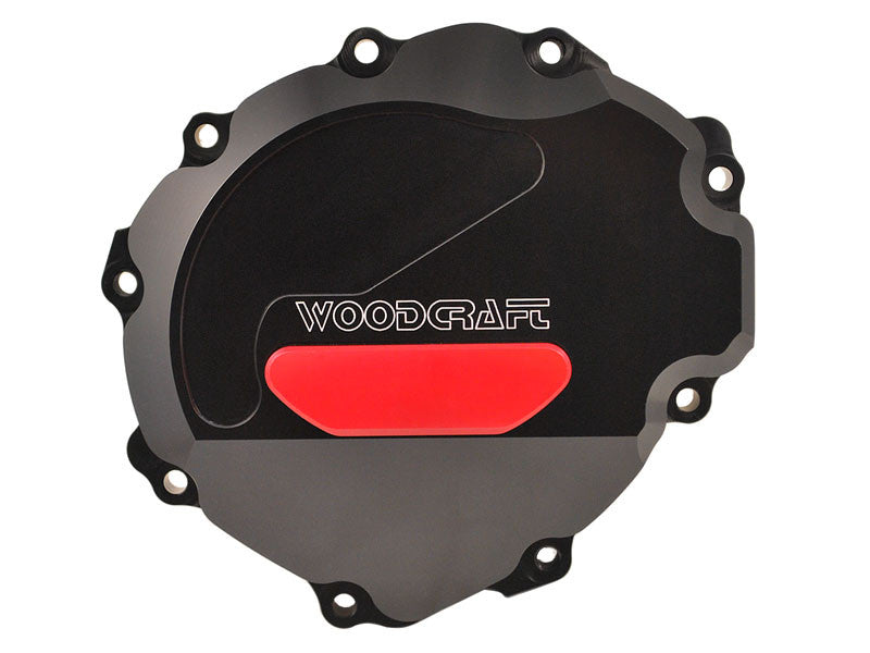 WOODCRAFT LHS Stator Cover Black for Honda CBR1000RR (08-09)(use semi-dry liquid gasket)