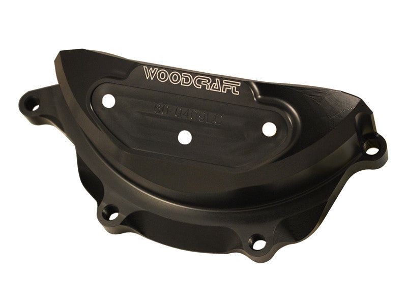 WOODCRAFT Yamaha FZ-09 (MT-09), FJ-09 Tracer, and XSR900 LHS Stator Cover Protector Assembly-Black with Rubber Pad and Skid Plate Kit