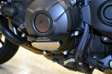 WOODCRAFT Yamaha FZ-09 (MT-09), FJ-09 Tracer, and XSR900 LHS Stator Cover Protector Assembly-Black with Rubber Pad and Skid Plate Kit