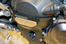 WOODCRAFT Yamaha FZ-09 (MT-09), FJ-09 Tracer, and XSR900 RHS Clutch Cover Protector Assembly Black  with Rubber Pad and Skid Plate Kit