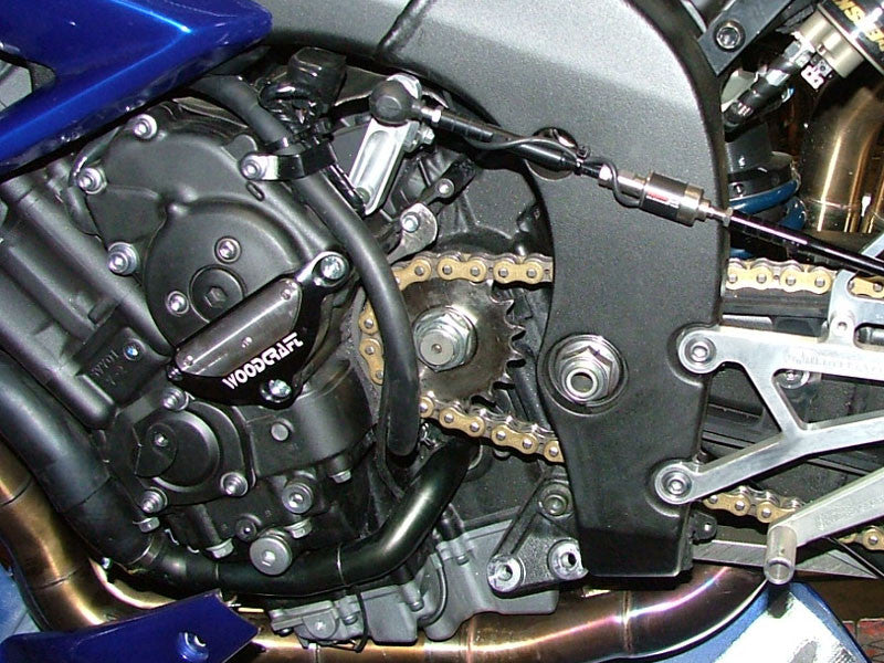 WOODCRAFT Yamaha R1 (04-08)/ FZ1 (06-12) LHS Ignition Cover Protector Black