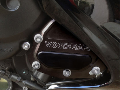 WOODCRAFT Yamaha R1 (04-08)/ FZ1 (06-12) RHS Oil Pump Cover Black
