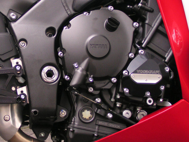 WOODCRAFT Yamaha R1 (09-14) RHS Oil Pump/Ignition Trigger cover Assembly Black