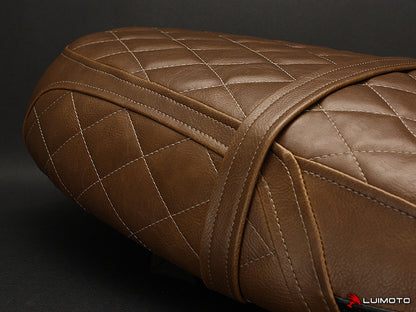 LUIMOTO Modern Diamond Motorcycle Seat Covers for TRIUMPH BONNEVILLE / T100 / T120 2016+