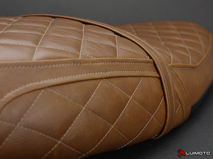 LUIMOTO Modern Diamond Motorcycle Seat Covers for TRIUMPH BONNEVILLE / T100 / T120 2016+
