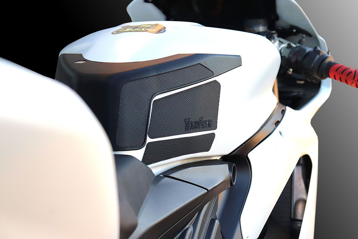 TechSpec Tank Extender and Tank Grip Pads for the Ducati Panigale V2 / 1299 / 1199 / 959 / 899