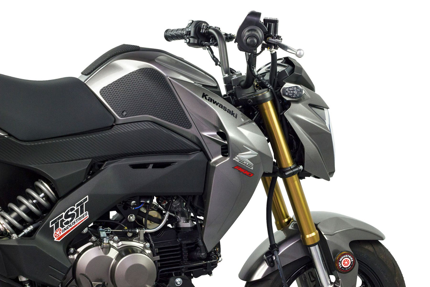 TechSpec Tank Grip Pads for the Kawasaki Z125 Pro (2016+)