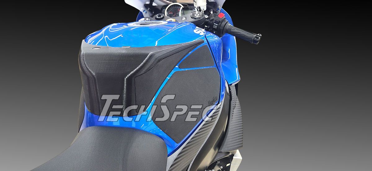 TechSpec Tank Extender and Tank Grip Pads for the Suzuki GSX-R600 / GSX-R750 (2011+)