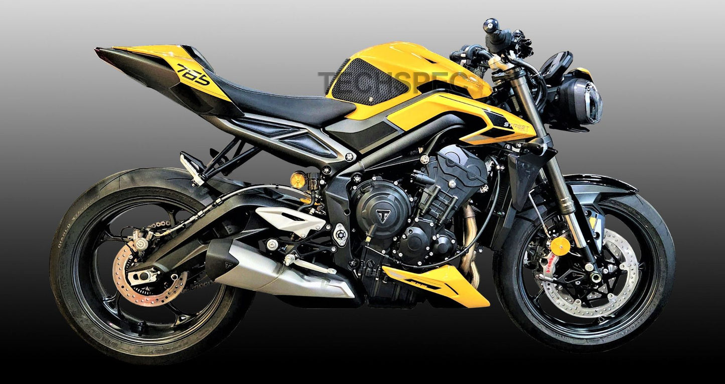 TechSpec Tank Grip Pads for the Triumph Street Triple 765 / RS (2024+)