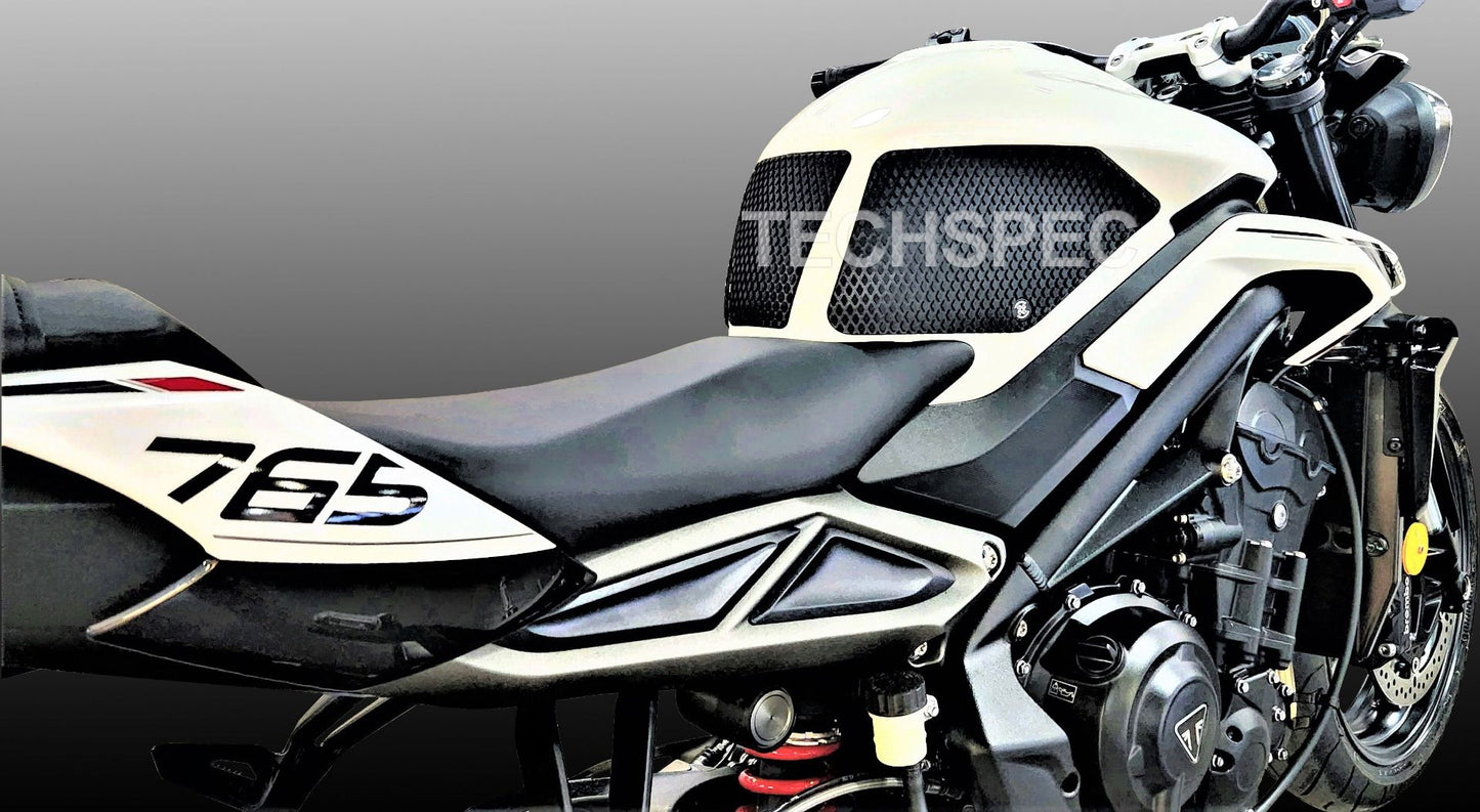 TechSpec Tank Grip Pads - DESIGN 2 for the Triumph Street Triple 765 / RS (2024+)
