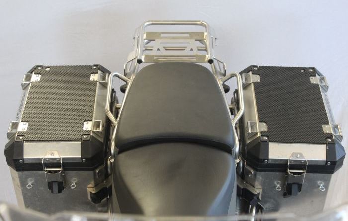 TechSpec Pannier Guards for the BMW R 1200 GSA  (10-13)  Snake Skin