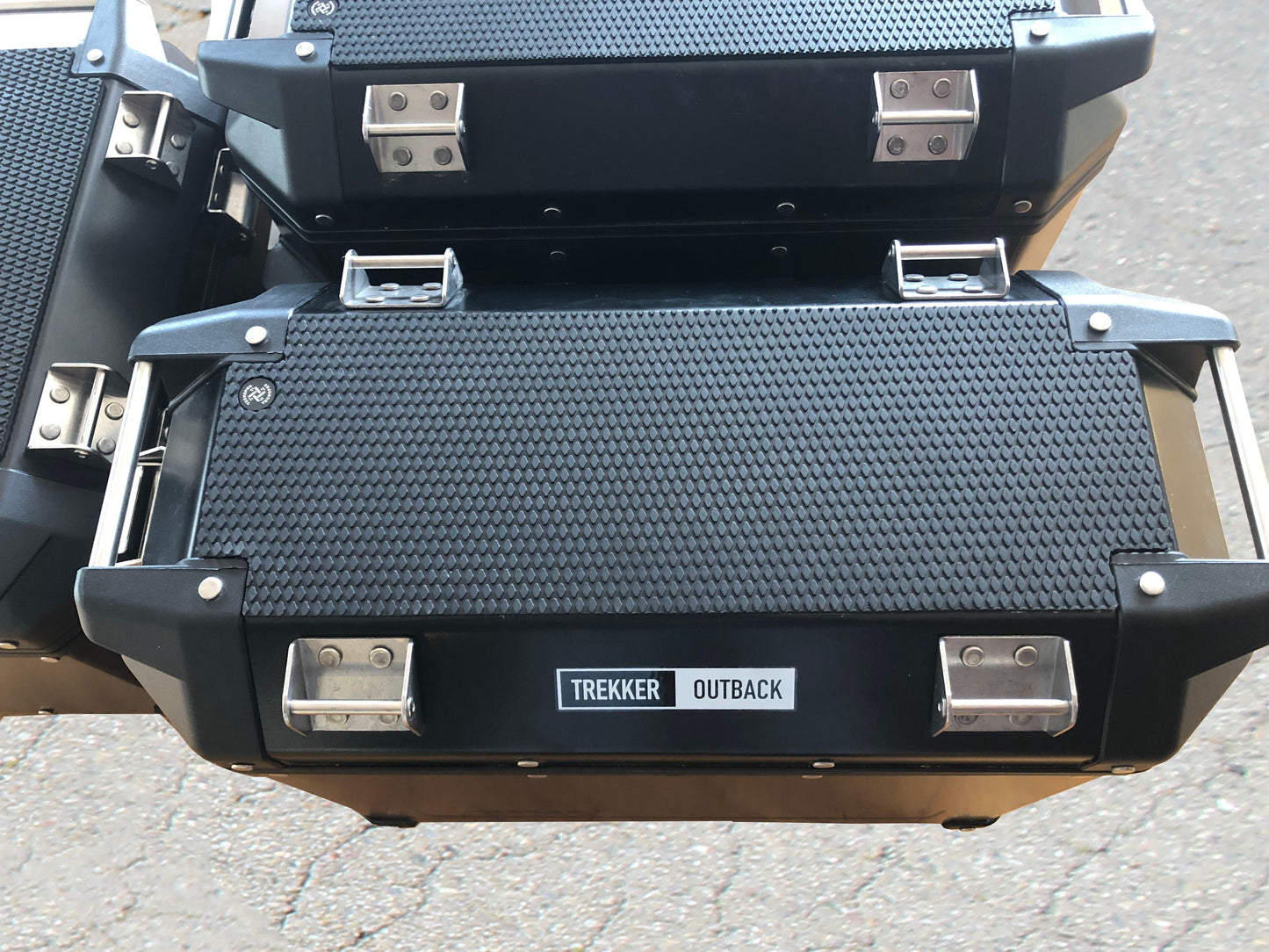 TechSpec Pannier Guards for the Triumph Givi Outback 37ltr, 42ltr and 48ltr Tail COMBO KIT Snake Skin
