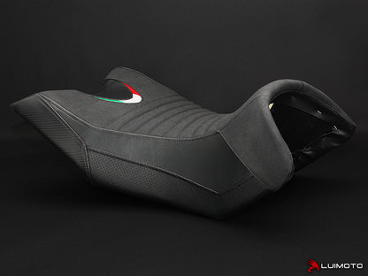 LUIMOTO Team Italia Rider Seat Covers for APRILIA CAPONORD 1200 (13-18)