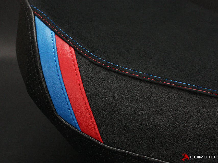 LUIMOTO Rider Motorsports Seat Cover for the BMW R1200GS Adventure (14+)