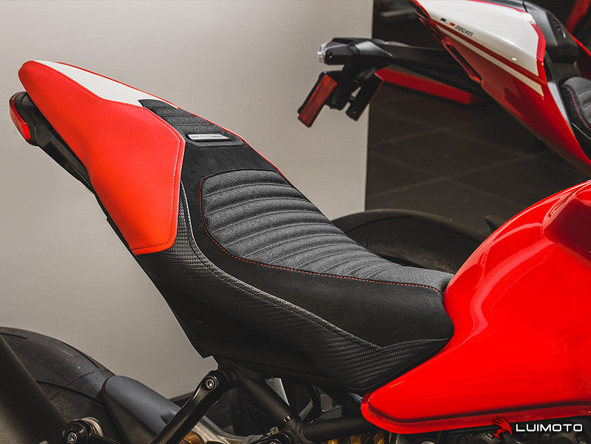 LUIMOTO Corsa Seat Covers for DUCATI MONSTER 1200R 2016+