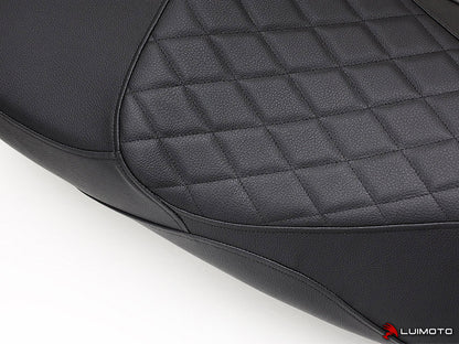 LUIMOTO (Cenno) Rider Seat Covers for the Vespa GTS / 125 / 150 / 300 (2009+)