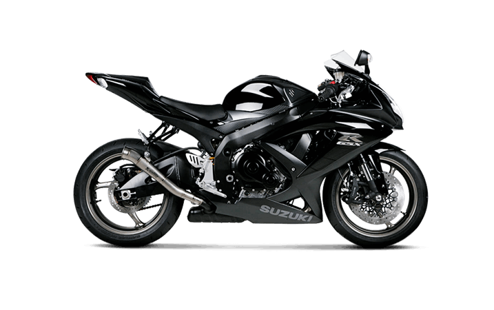 Akrapovic Titanium Megaphone Slip-On Exhaust Suzuki GSXR 600 / GSXR 750 2008-2010
