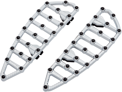 ARLEN NESS MX Driver Floorboards - Chrome 06-890