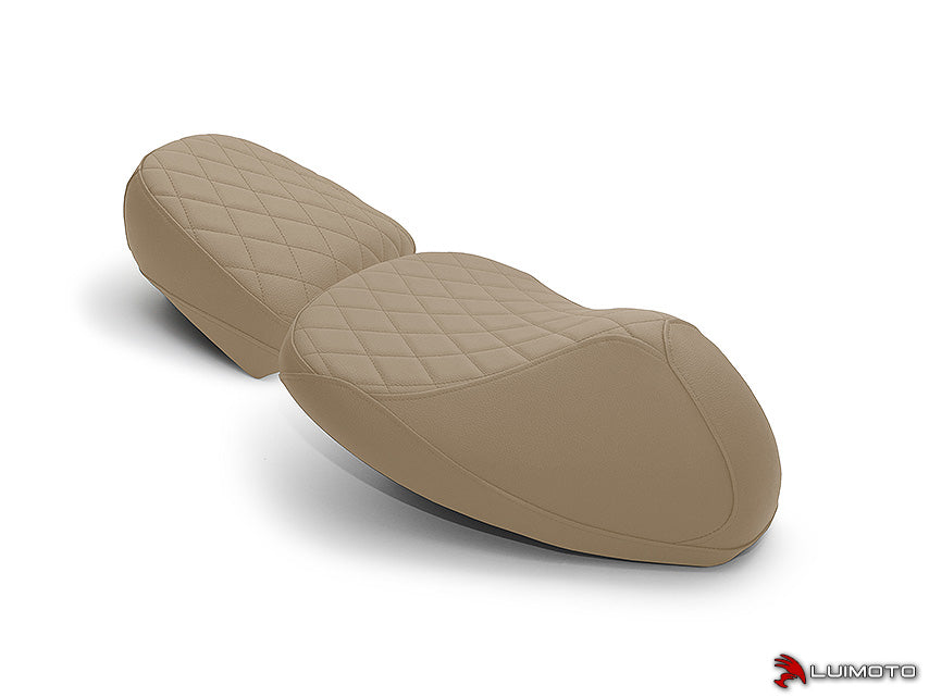 LUIMOTO (Cenno) Rider & Passenger Seat Covers for the Vespa GTV 300 (11-18)
