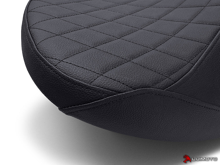 LUIMOTO (Cenno) Rider & Passenger Seat Covers for the Vespa GTV 300 (11-18)