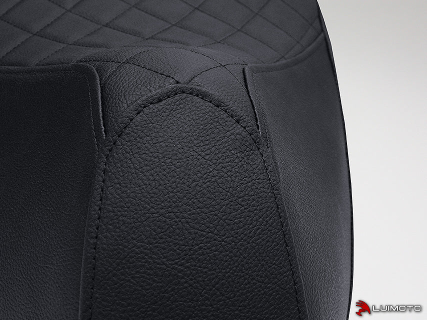 LUIMOTO (Cenno) Rider & Passenger Seat Covers for the Vespa GTV 300 (11-18)