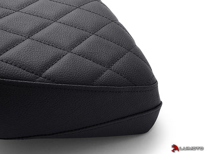 LUIMOTO (Cenno) Rider & Passenger Seat Covers for the Vespa GTV 300 (11-18)