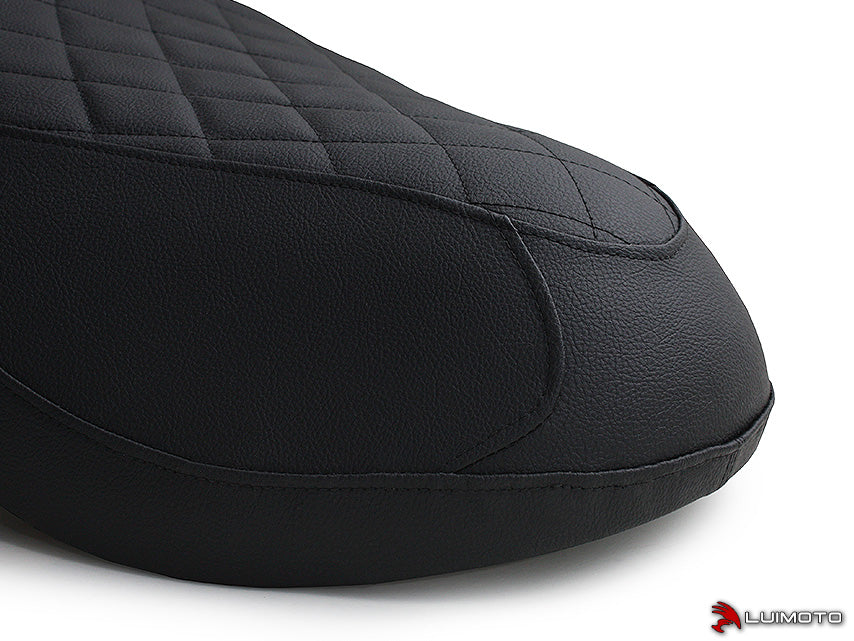 LUIMOTO (Cenno) Rider Seat Covers for the HONDA CHF50 Metropolitan / Jazz / Scoopy / Crea Scoopy (02-09)
