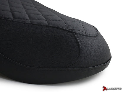 LUIMOTO (Cenno) Rider Seat Covers for the HONDA CHF50 Metropolitan / Jazz / Scoopy / Crea Scoopy (02-09)