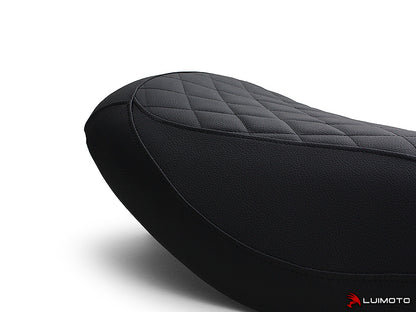 LUIMOTO (Cenno) Rider Seat Covers for the HONDA CHF50 Metropolitan / Jazz / Scoopy / Crea Scoopy (02-09)