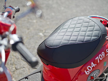 LUIMOTO (Cenno) Rider Seat Covers for the HONDA CHF50 Metropolitan / Jazz / Scoopy / Crea Scoopy (02-09)