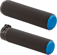 ARLEN NESS Knurled Grips - TBW - Blue 07-345