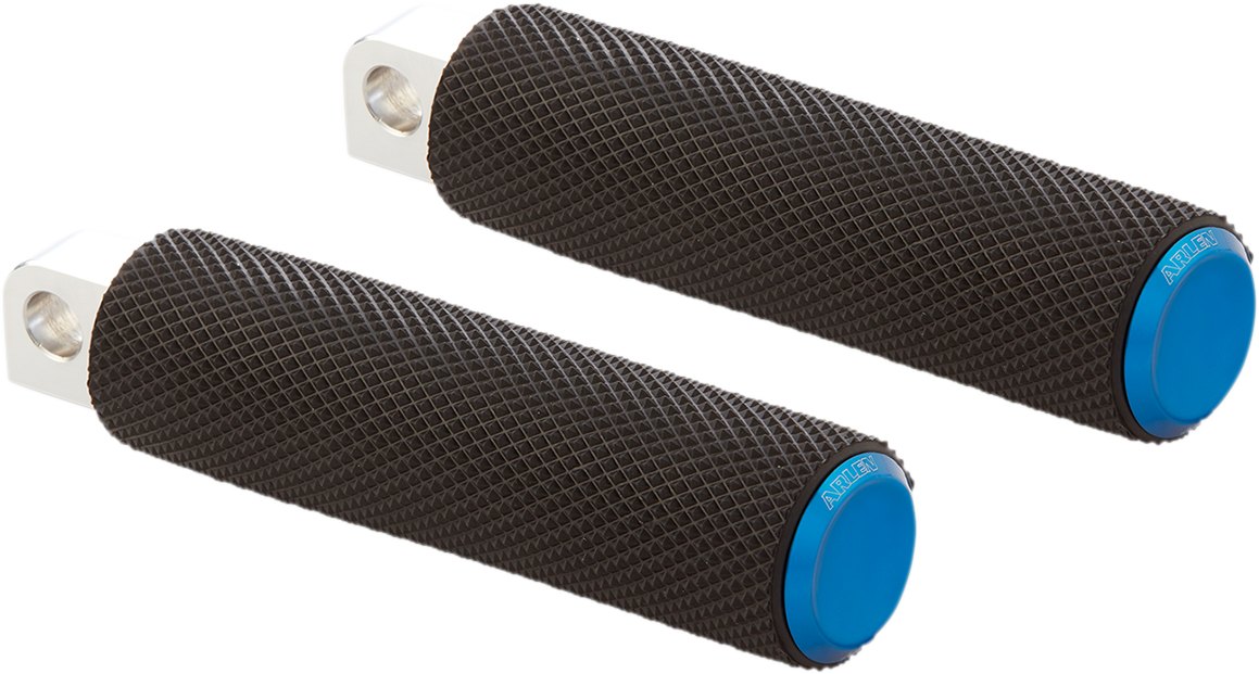 ARLEN NESS Knurled Foot Pegs - Blue - FX/FL '18-'25 07-950