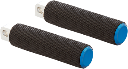 ARLEN NESS Knurled Foot Pegs - Blue - FX/FL '18-'25 07-950