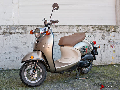 LUIMOTO (Cenno) Rider Seat Covers for the Yamaha Vino (06-18)