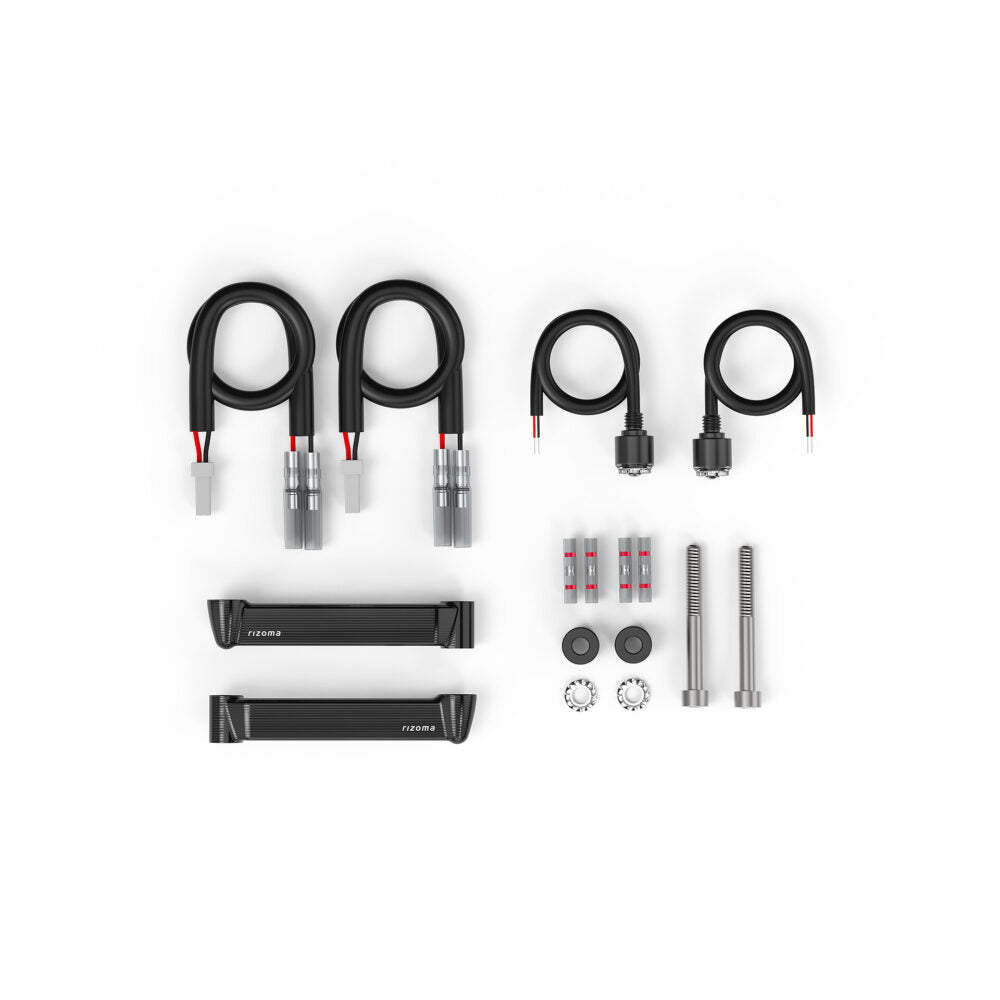 Rizoma FR070BM "LIGHT UNIT" Indicators  And Mounting Adapters for Front Turn signals for Ducati Panigale V4 (2025+)