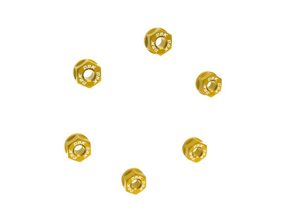 DBK Special Parts (Ducabike) Sprocket Nuts for Ducati, KTM, Triumph with Dual Sided Swingarms (set of 6) - M10 x1.25