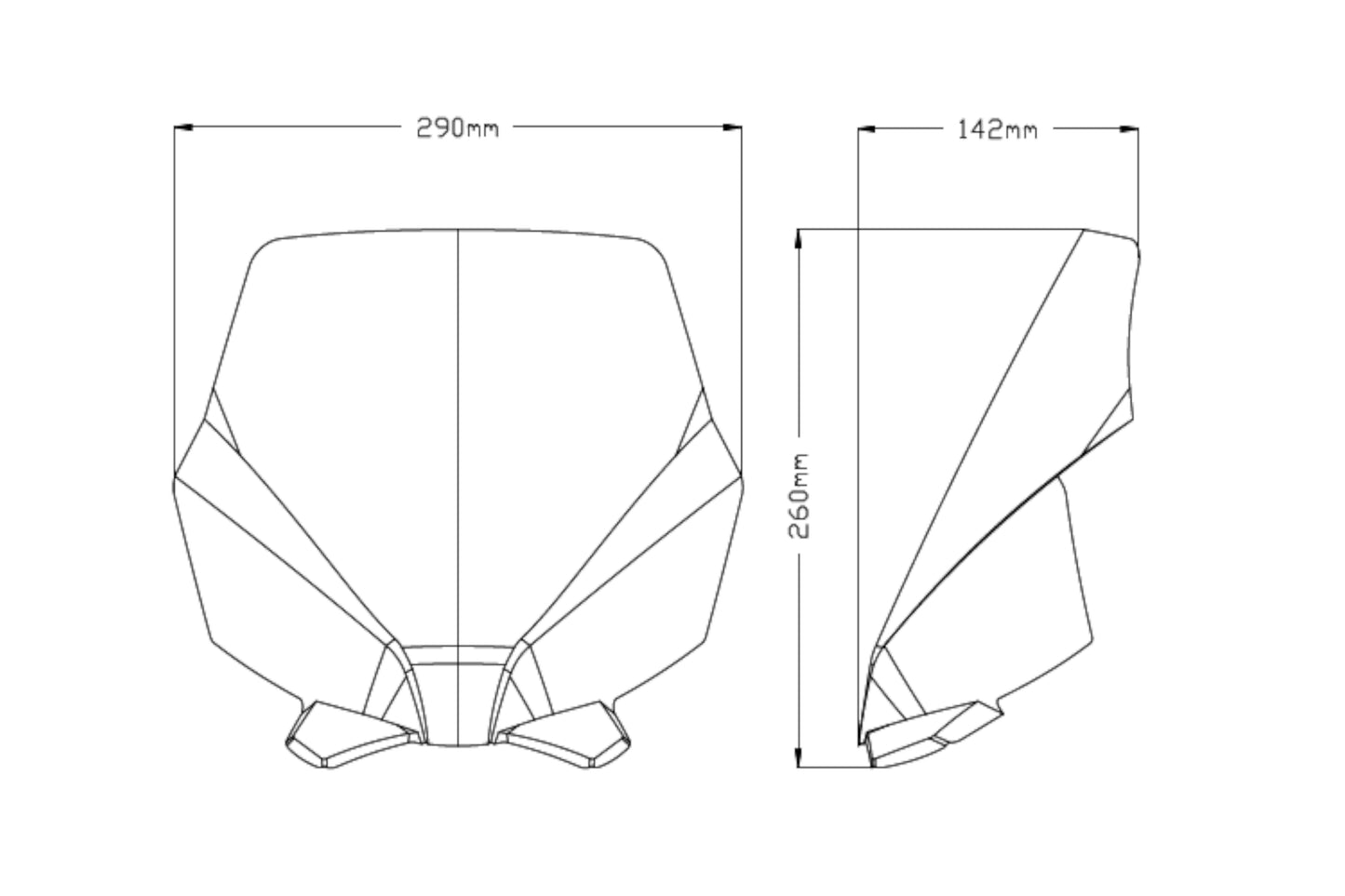 PUIG New Generation Sport Windscreen for Ducati Monster 1200 / S / R