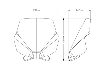 PUIG New Generation Sport Windscreen for Ducati Monster 1200 / S / R