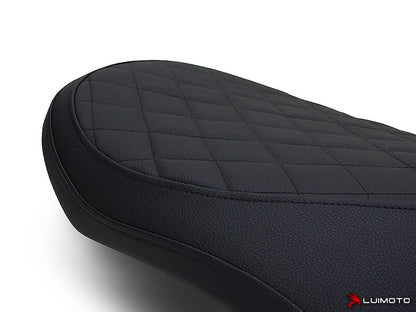 LUIMOTO (Cenno) Rider Seat Covers for the HONDA NCH50 Metropolitan / Jazz / Scoopy / Crea Scoopy (2016+)