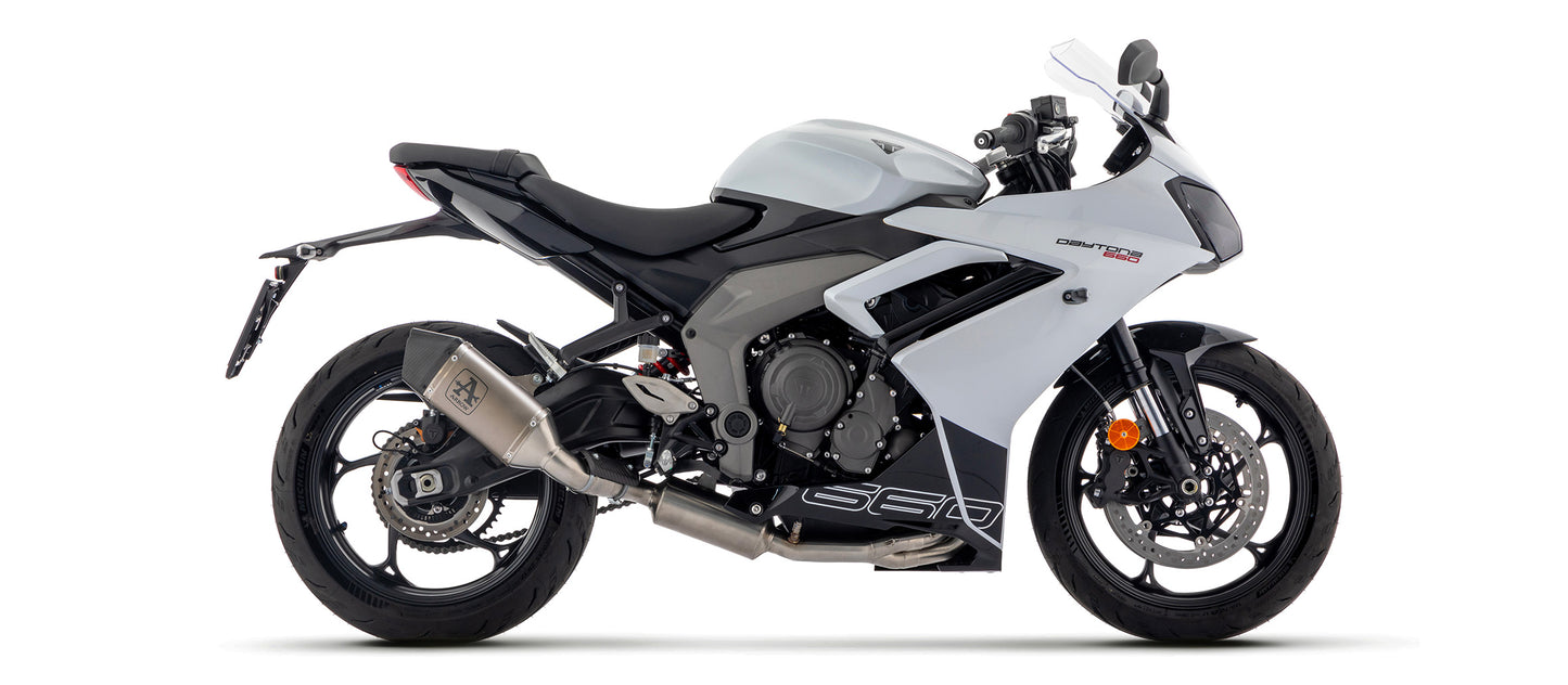 Arrow Exhaust for the Triumph Daytona 660 2024