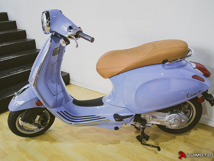 LUIMOTO (Cenno) Rider Seat Covers for the Vespa Electtrica / Primavera / Sprint / 50 / 125 / 150 (2014+)